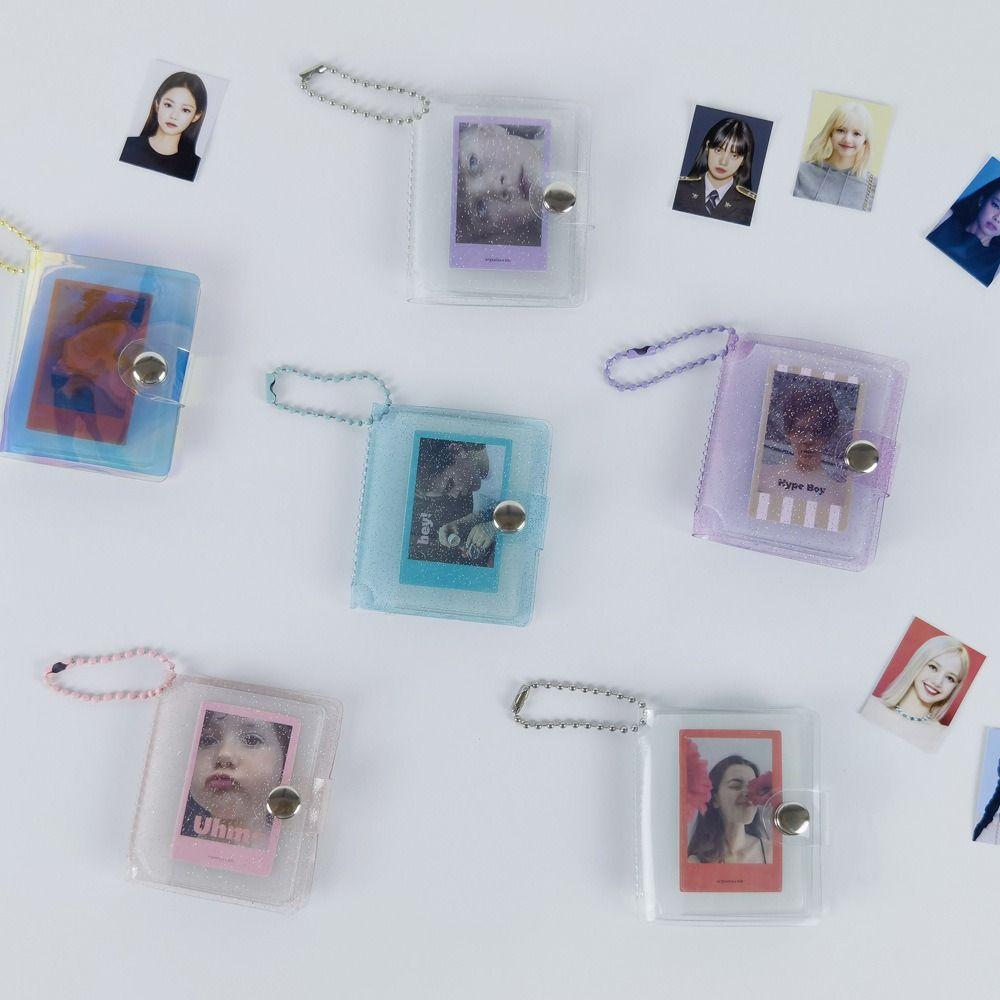 1/2inch Mini Photo Album With Keychain Portable Pocket Album Children's Growth Photo
