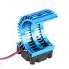 Heat Sink With Cooling Fan for 1/10 Scale Electric RC Car 540 / 550 Motor (Blue)