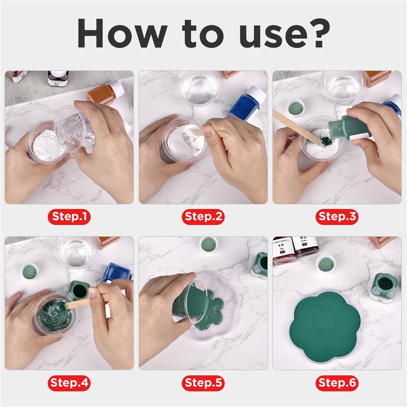 30ml Gypsum Cement Coloring Planter Pigment Gypsum Powder Color Concentrate Concrete Cement Plaster Mold DIY Handmade Supplies