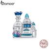 BAMOER 925 Sterling Silver Colorful Enamel Dream Castle Beads Charm Pendant Fit Original 3MM Bracelet