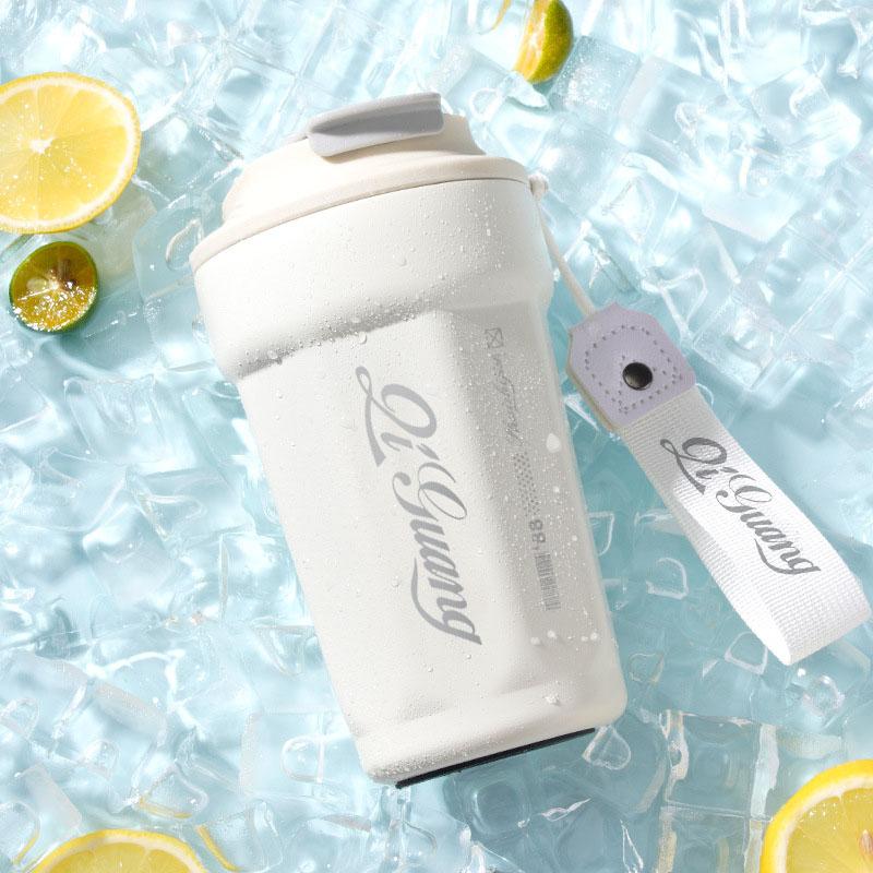 450ml Coffee Mug Travel Thermo Cup Acuum Cups 316 Stainless Steel Business Portable Mug Car Leak_Proof Water Cup