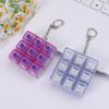 Jiugongge Transparent Button Decompression Toy Fingertip Pressing Luminous Shaft Tester Pressure Relief Toy Keychain
