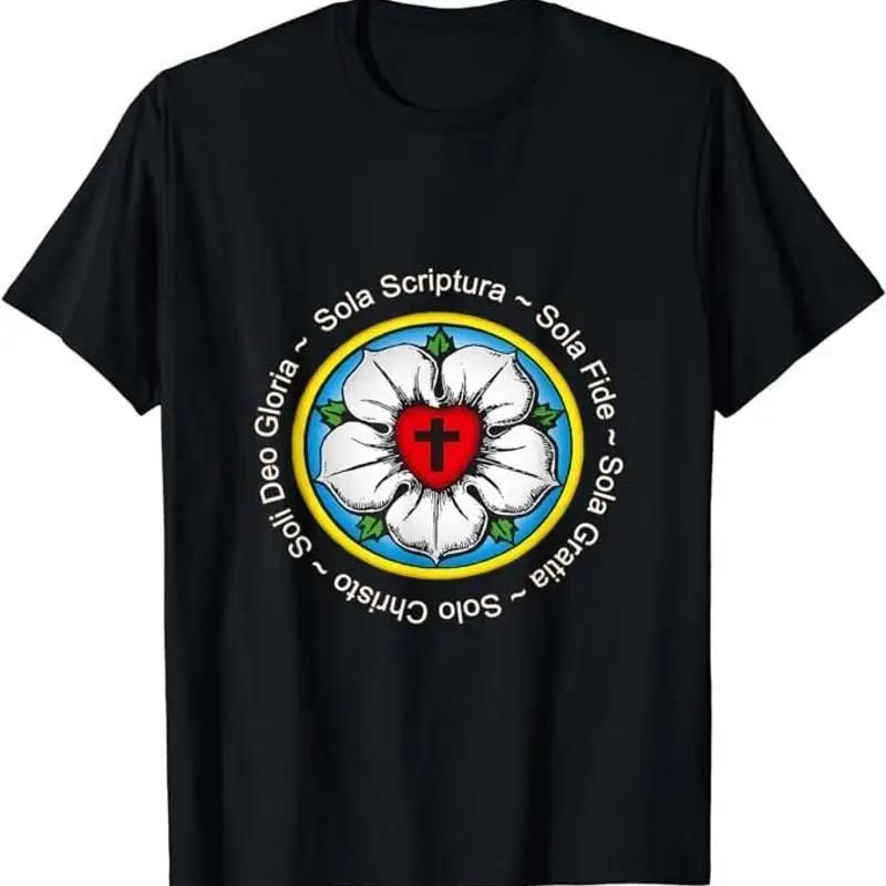 New Limited LutherS Rose Lutheranism Symbol Lutheran Church T Shirt Size S 5Xl
