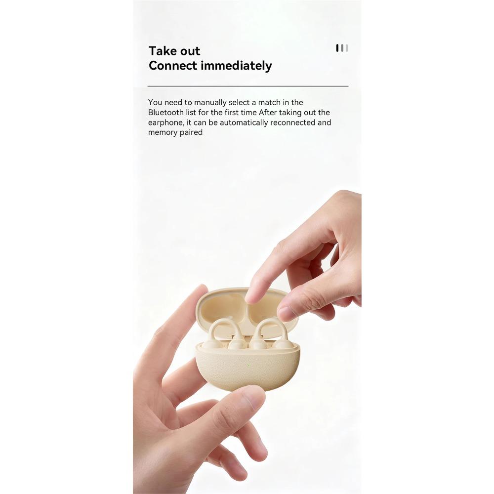 2026 New Open Bluetooth Earphone Air-bone Conduction High Sound Quality Long Battery Life Noise Reduction True Wireless Earplugs