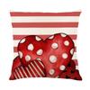 Love Valentine's Day Printed Pillow Cover Polyester Home Living Room Cushion Cover Bedroom Bedside Couple Cushion Cover