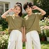 Children's Letter Design Cotton Short-Sleeved T-Shirt
