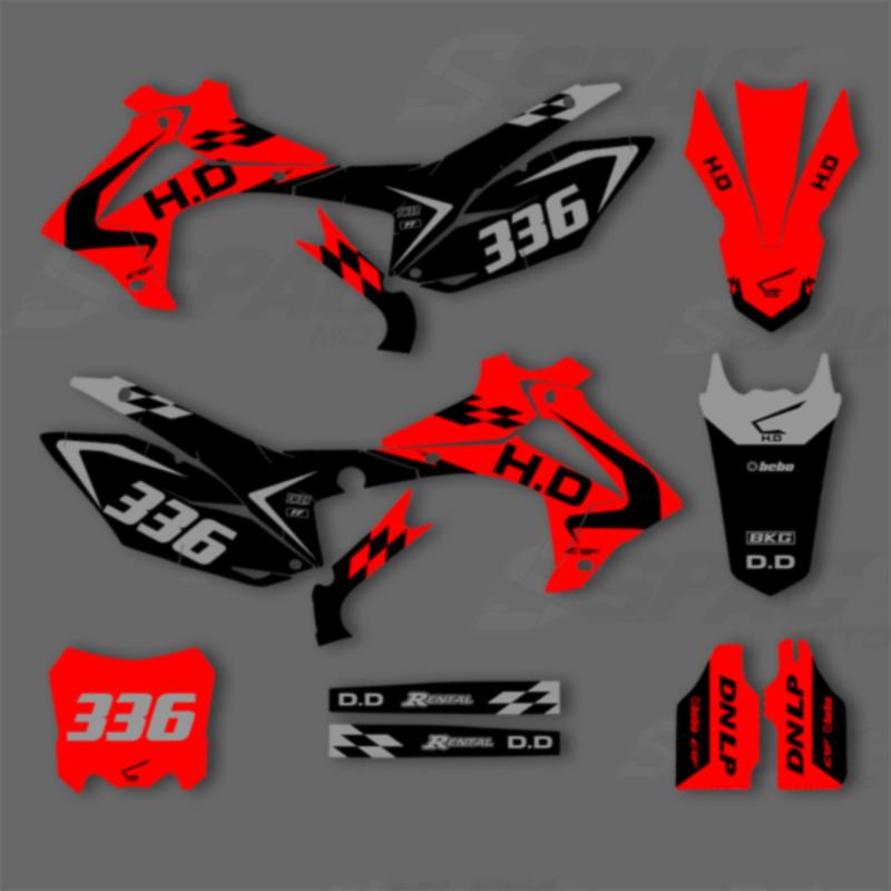 SPACE Custom Motorcycle Graphics Background Decal for HONDA 2014 2015 2016 2017 CRF250R 2013-2016CRF450R Decals Stickers Kits 10
