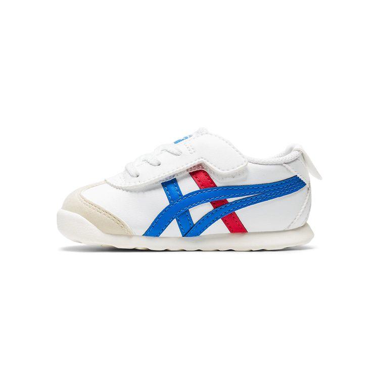 Onitsuka Tiger MEXICO 66 Athleisure Slip Resistant Cushioning Breathable Low top Toddler Shoes Blue Red White 1184A074-100