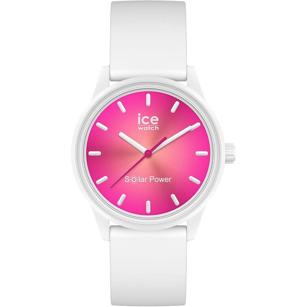 Женские часы Ice-Watch на солнечной батарее Коралловый Лист Маленькие Силиконовый Ремешок 019031