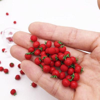 Симпатичные мини 10 шт. 1:12 масштабов, кукольный домик из смолы, искусственные миниатюрные фрукты, помидоры, кухонная модель еды, аксессуары, игрушка в подарок