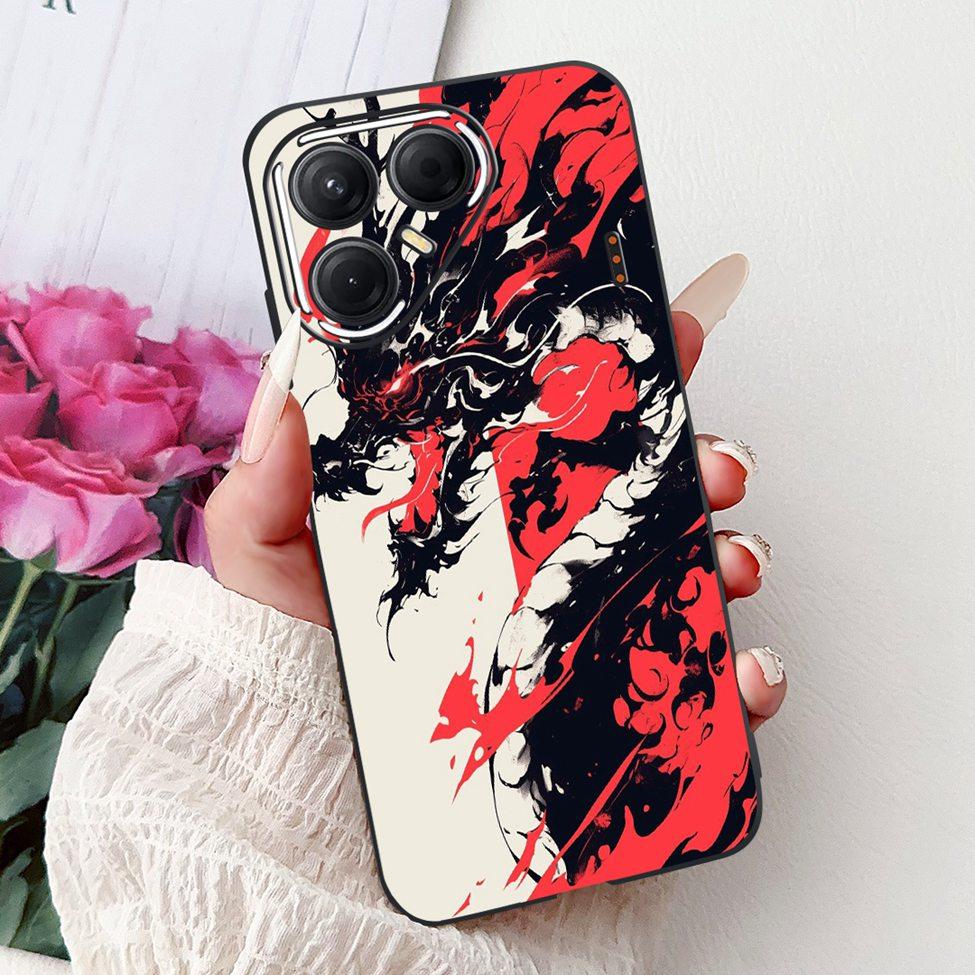 For Tecno Pova 7 5G Cover Case LJ7 Luxury Butterfly Love Fashion Flowers Cool Lion Painted Phone Case For Techno Pova7 5G Bumper