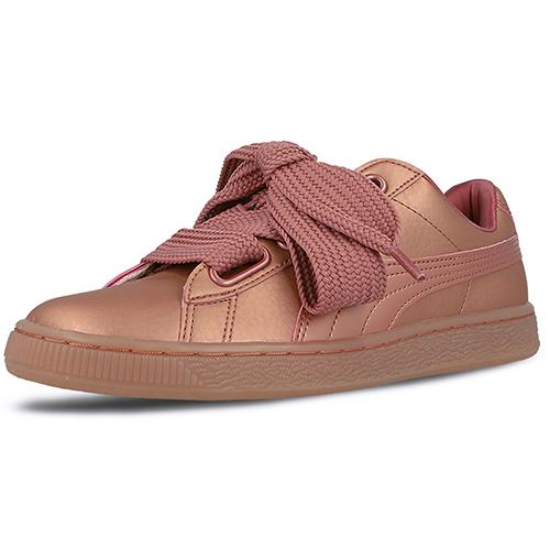 PUMA Basket Heart Copper Women's (Unisex) Skateboard Shoes 365463 01