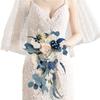 1Pc Bridal Bouquets for Bride Cascading Wedding Bouquets Artificial Flowers Bridal Bouquet for Bride for Wedding Ceremony and Anniversary