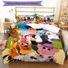 3pcs La Granja de Zenon Design Cover Set - HD Printed Bedding with 1 Cover and 2 Pillowcases - Perfect for Home and Dorm Decor