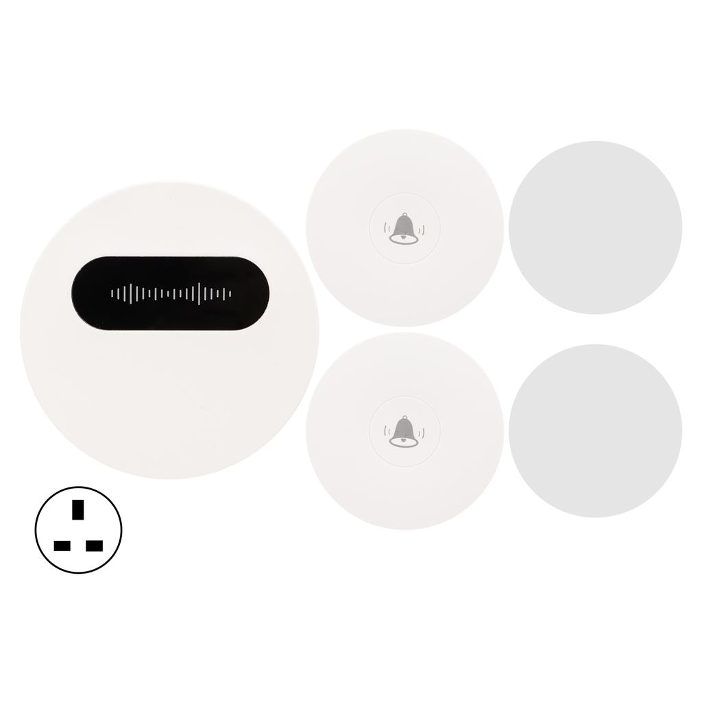 Беспроводной дверной звонок с автогенерацией 1 приемник 2 кнопки без батареек дверной звонок комплект для дома США