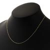 K18 Screw Chain 40cm Width Certification Stamp 18k Gold Necklace [FAIRY CULLET] Approx. 0.9mm Approx. 0.7g