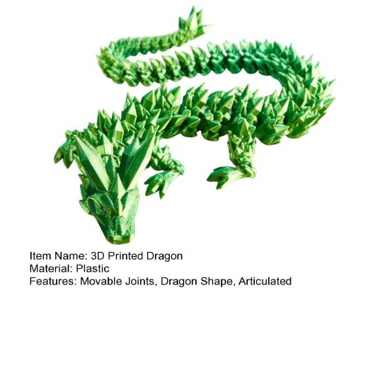 3D-печатная китайская фигурка дракона с подвижными суставами, подвижная фигурка, летающий дракон, подвижная модель, игрушка-фиджет, настольное украшение, орнамент