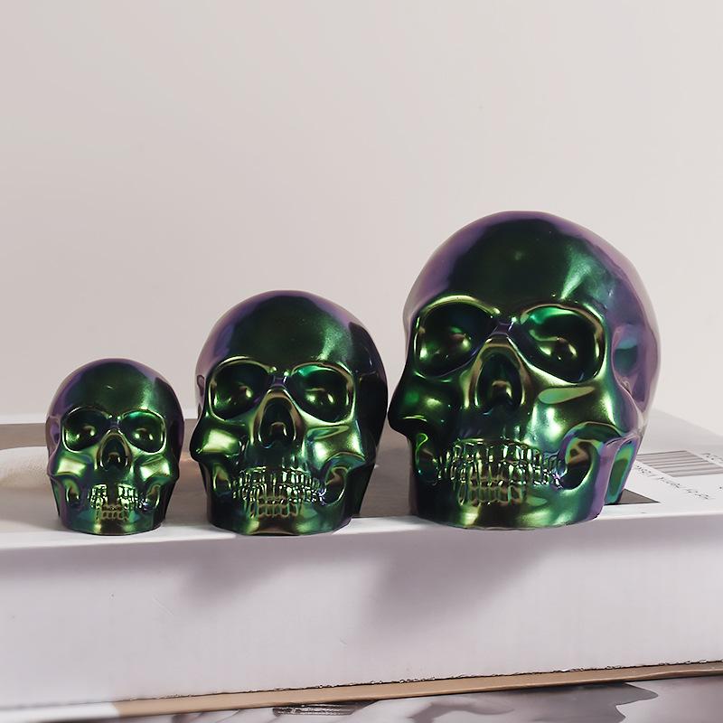 Силиконовая форма Череп DIY Хэллоуин Домашний Декор 3D Голова Скелета Эпоксидная Смола Свеча Хэллоуин Поделка Ручная Работа 2025 Новый