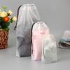 1pcs Waterproof Clear PVC Makeup Bag Women Men Drawstring Travel  Toiletry Cosmetic Bag Organizer Set Pouch Case