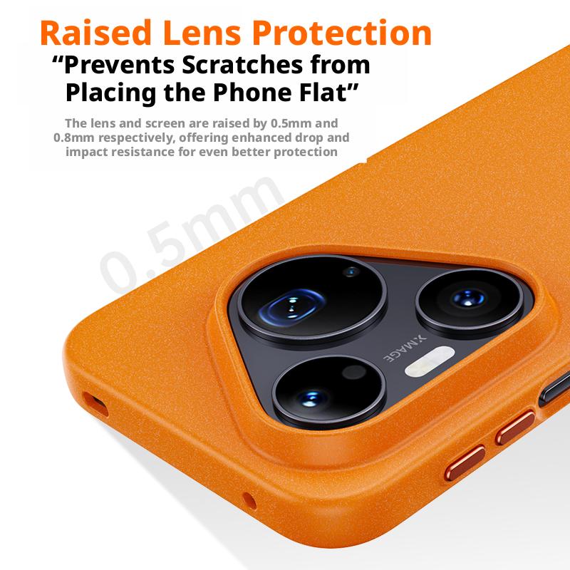 Чехол для Huawei Pura 90 Pro Max и Pura 90 Pro, матовый, из текстурированной кожи, устойчивый к пятнам, с магнитом, противоударный бампер