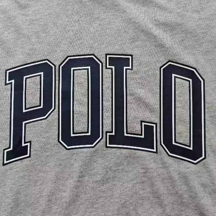 Polo Ralph Lauren Logo Letter Print Crew Neck Short Sleeve T Shirt Men Tops Gray 710858957-003