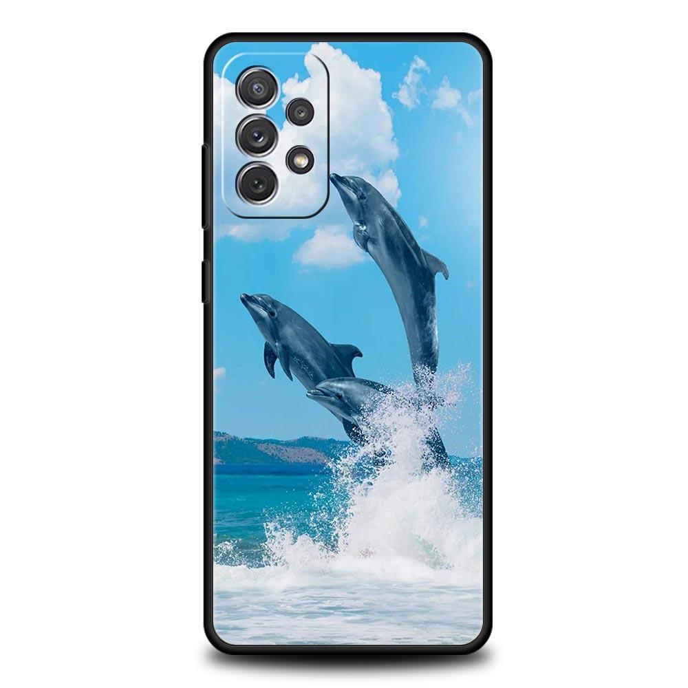 Чехол для телефона с изображением морского животного Дельфин для Samsung Galaxy A51 A71 A21S A12 A11 A31 A41 A03s A52 A32 A22 A13 A23 A33 A53 A73 5G