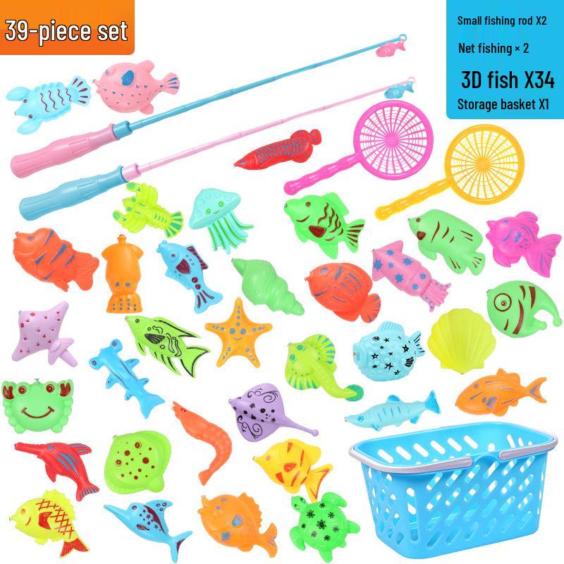 Детский магнитный набор для рыбалки – Летняя развивающая ролевая игра для детей