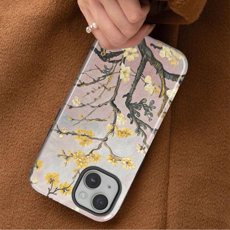 Чехол для телефона Van Gogh Натюрморт Цветочные ветки для Apple iPhone 17 XS XR 13 15 Pro Max Air 11 14 16e 12 Plus 16 Мягкая крышка Capa
