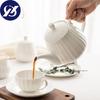 1000ml Bone C Na Coffee Pot Office Teapot Ceramic Large Capacity Tea Pot with Filter Simple Handmade W Te Kettle