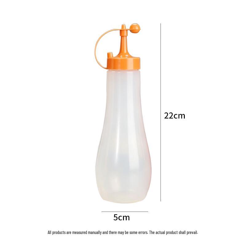 Japanese Style Squeeze Condiment Bottles - 12oz, 10 Pack