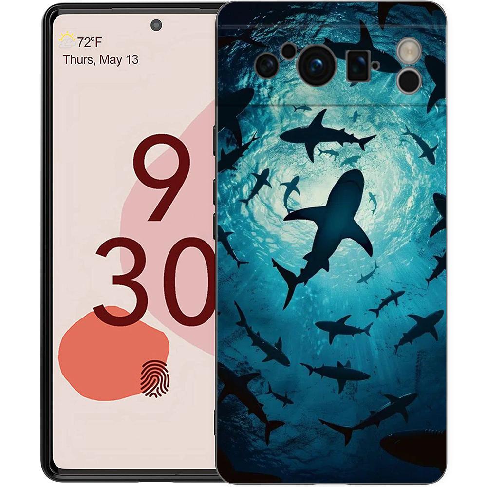 Чехол для телефона для подводного плавания для Google Pixel 10A 10 9 8 7 6 Pro XL 9A 8A 6A 7A 5G Мягкий ударопрочный ТПУ Черная крышка
