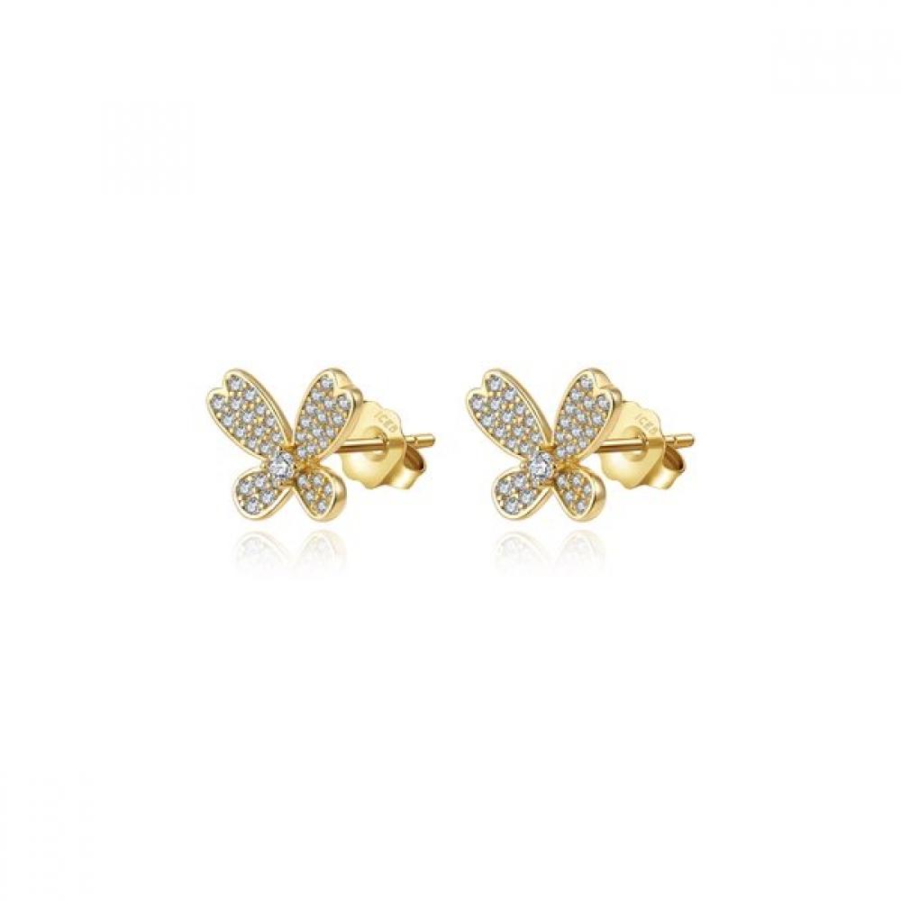 Iceball Butterfly Pave Earring