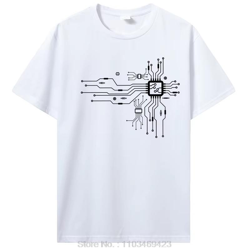 Anatomical Heart CPU Processor Computer Programmer PCB Board Geek T-Shirt Electrical Electronic
