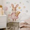 Мультяшный Расписной Кролик Пузыри Спальня Гостиная Прихожая Дом Фон Украшение Наклейки на Стену