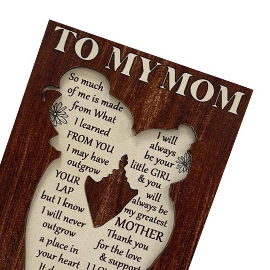 Деревянное украшение на День матери Yousheng, подарок для мамы от дочери/сына, декор для стола, настольная табличка, подарок на день рождения, благодарность для мамы