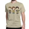 Мужская футболка Sam Dean Castiel Supernatural Chibi Футболка ТВ-шоу 100% Хлопок Одежда Футболка с круглым вырезом Новое поступление Футболка