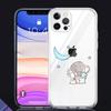 Прозрачный чехол для Apple iPhone 13 Mini 12 11 Pro Max XR SE 2020 7 8 Plus X XS 6 6S, мягкий чехол для телефона с мультяшным слоном и кроликом