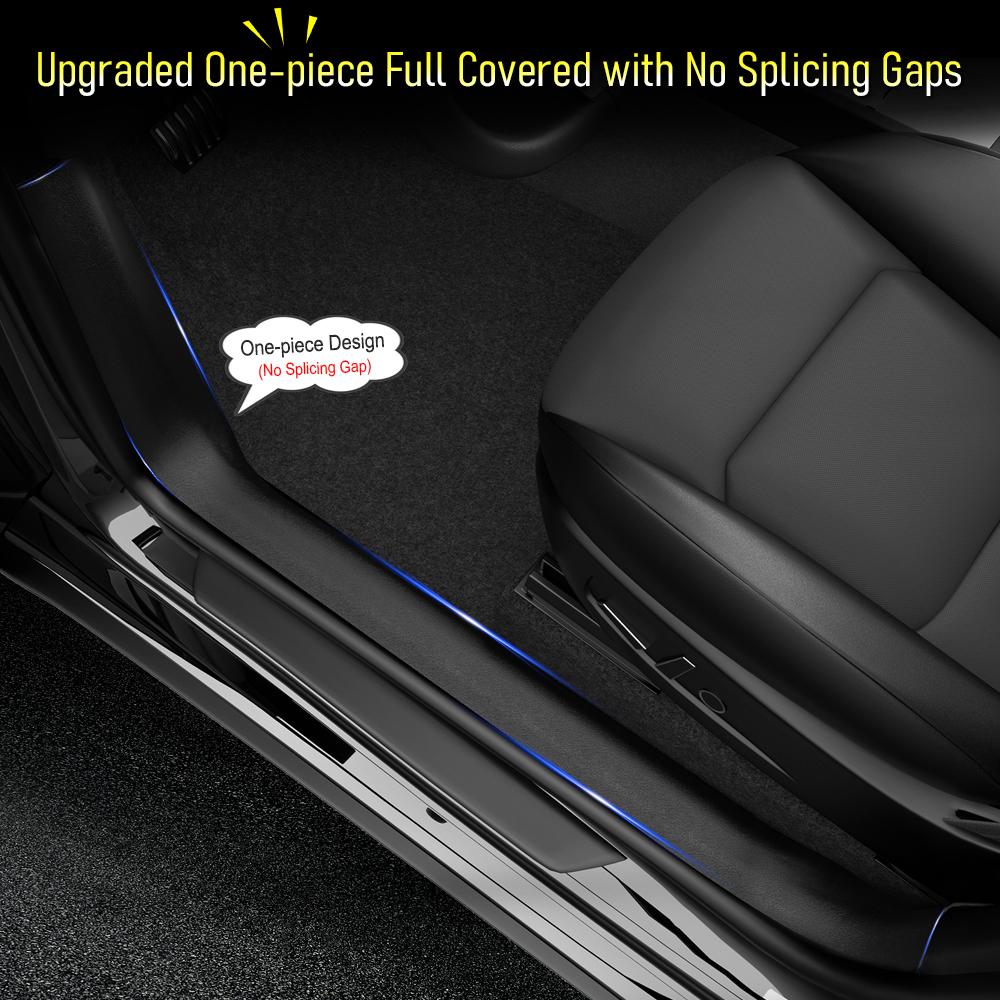 For Tesla Model Y Juniper Model 3 2026 2026 Door Sill Protective Pad Cover Guards Threshold Strip Car Anti Kick Pads Accessories