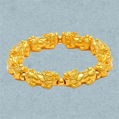 В качестве подарка на день рождения для мужчин крутой браслет Pixiu для папы или друзей и модный металлический браслет идеальный 1 шт стильный и эластичный ручной работы