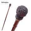 Brown Dragon Bamboo Wooden Single Joint Fashion Walking Stick Decorative Cospaly Cane Halloween Mace Crutch Wand Crosier 93cm