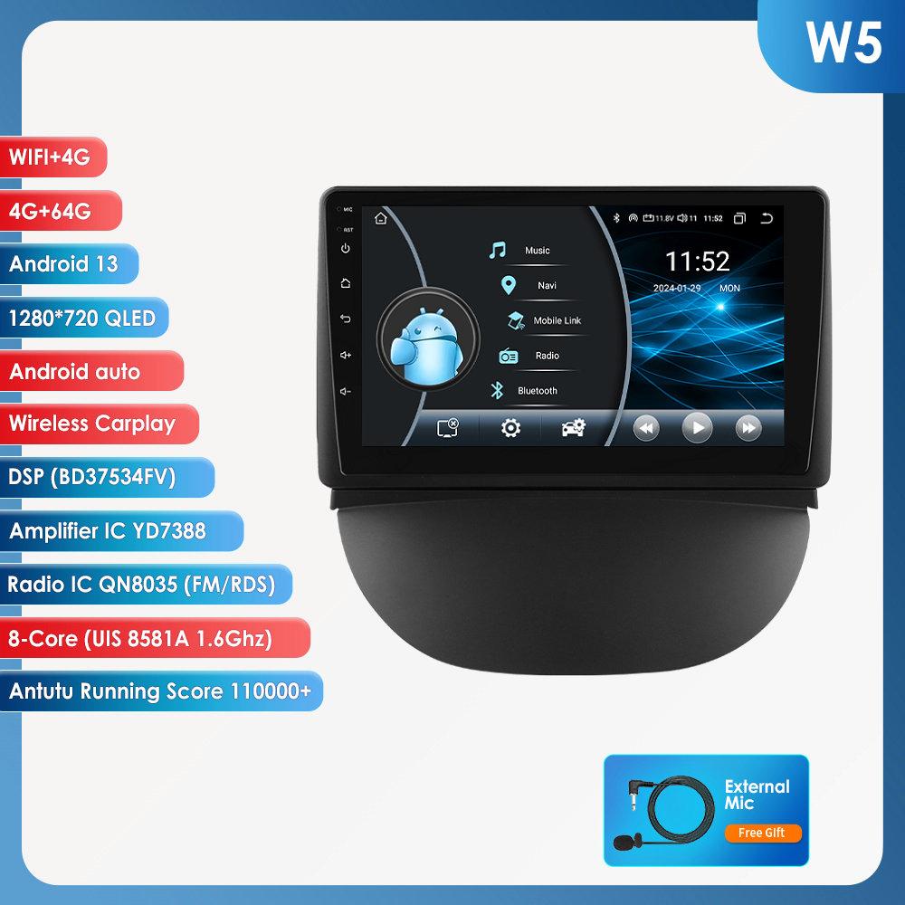 OSSURET Автомобильные интеллектуальные системы Carplay Android Car Radio для Renault Symbol 2003-2008 Мультимедийный видеоплеер WIFI Авторадио Интеллектуальный экран Wifi