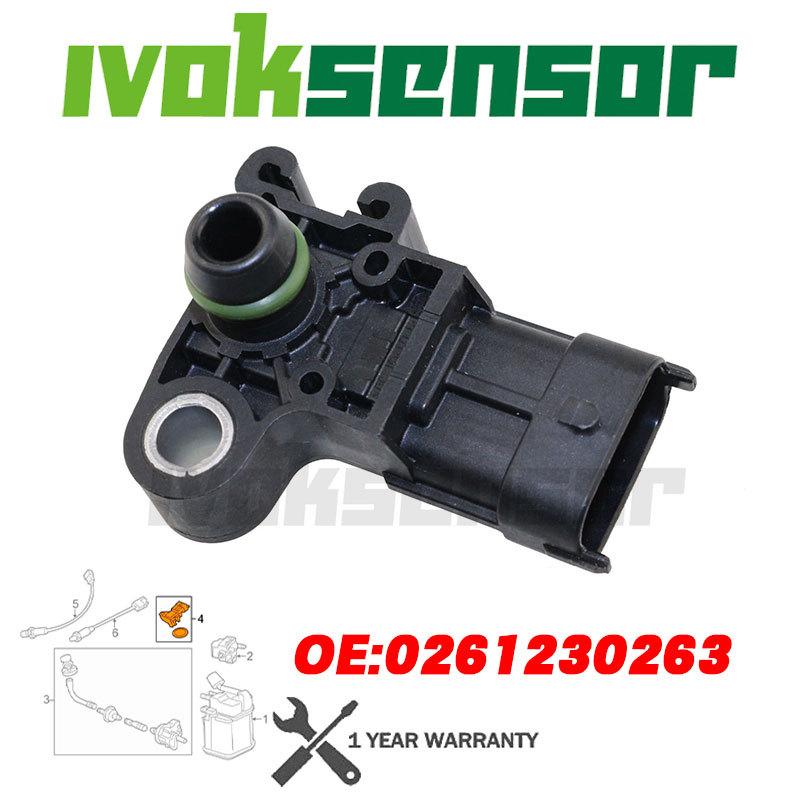 MAP Manifold Absolute Pressure Sensor For Chevrolet Opel Aveo Cruze Corsa Zafira1.4 1.6 55567257 0261230263