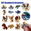 Милый мультяшный набор для вышивки бисером «Собака» DIY, 3D-набор для вышивки бисером в форме животного «Собака» для начинающих, 3D-животное, набор для шитья, украшение