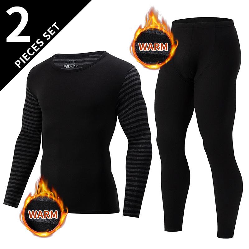 Модный мужской термокостюм большого размера на весну и осень, зимняя одежда и брюки, осенний комплект мужского домашнего термобелья