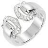 2C Bokuruse Ring K18 White Gold/diamond #4.5(US Size) 9.27g Women Used