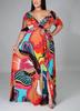 Women's clothing popular new large size classic fashion temperament sexy V-neck dress women