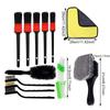 12PCS Car Detailing Brush Kit Auto Soft Bristle Interior Exterior Cleaning Brush Dashboard Wheels Air Vents Cleaning Tools