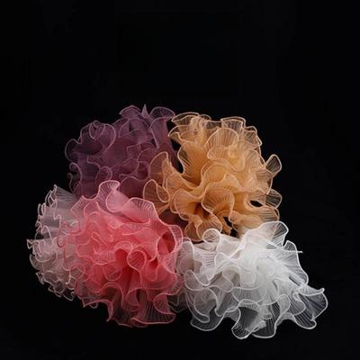 1 шт. DIY Свадебное украшение 4,5 ярда 27 см Однотонный край Волнистая марля Упаковка свежих цветов Кружево Материал для упаковки подарков