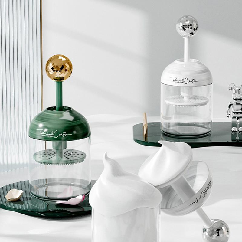 Пенообразователь для умывания, Инструмент для создания пены для умывания лица, с силиконовой щеткой, Машина для образования пены, Пузырьковый артефакт, Очистите лицо