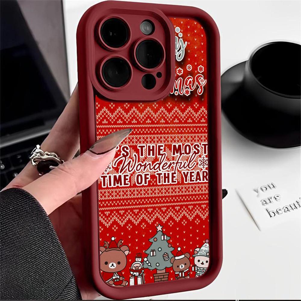 Ae117 Merry Christmas Happy New Year Design Phone Cases for Xiaomi 12 11 Lite 5G NE Redmi 13C 14C A3 Note 12 Pro 11s Angel Eye Ladder Protective Cover